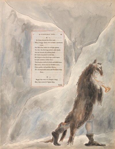 The Poems of Thomas Gray, Design 47, The Progress of Poesy by William Blake